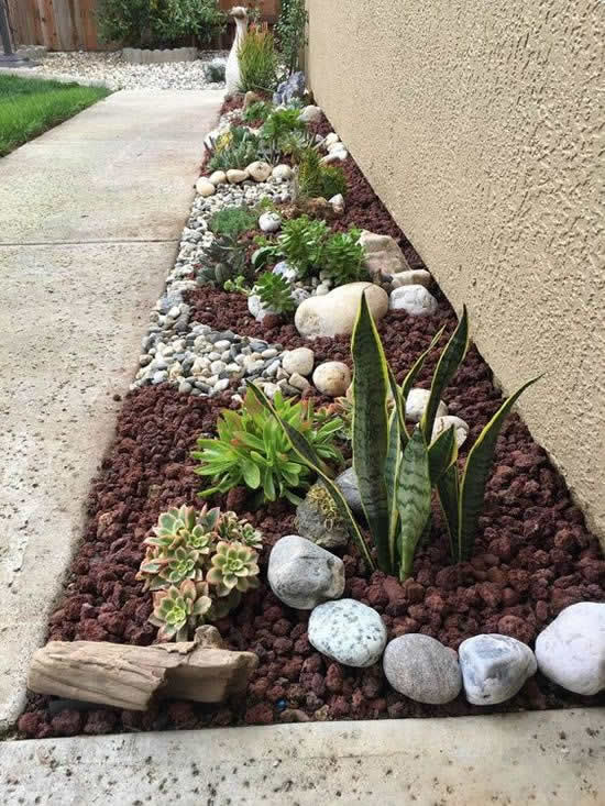 Como decorar jardim pequeno com pedras