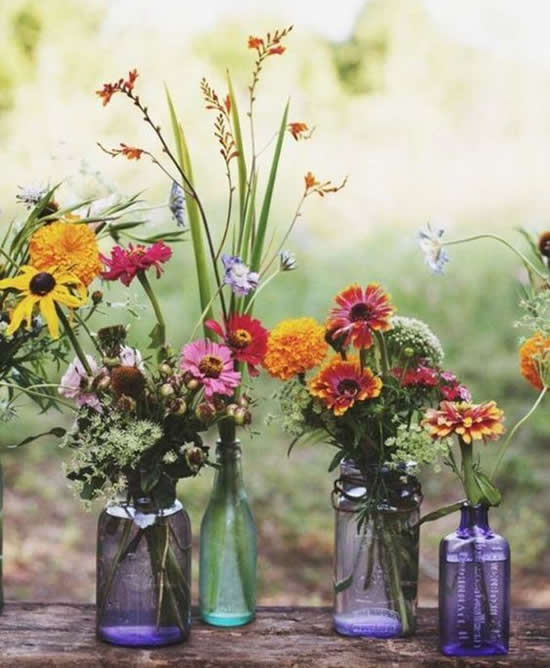 Vasinhos Lindos com Flores