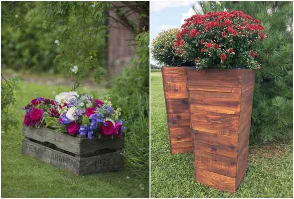 Como utilizar caixotes na decoração de jardim
